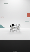 Anillo geométrico acero inoxidable plata