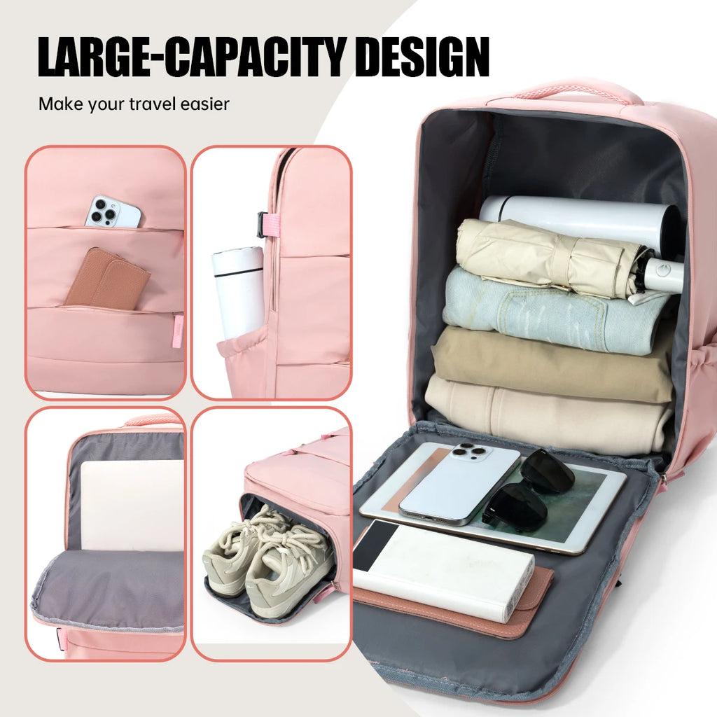 Mochila de Viaje Transfronteriza para Hombre y Mujer, Bolsa de Equipaje con Compartimento para Zapatos de Gran Capacidad, Bolsa de Negocios para Computadora, Bolsa Escolar para Estudiantes, Bolsa para Viajes Diarios