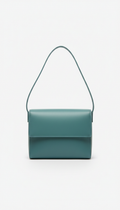 Bolso cruzado blueprint minimalista azul petróleo